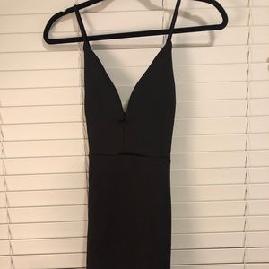 Black mini dress